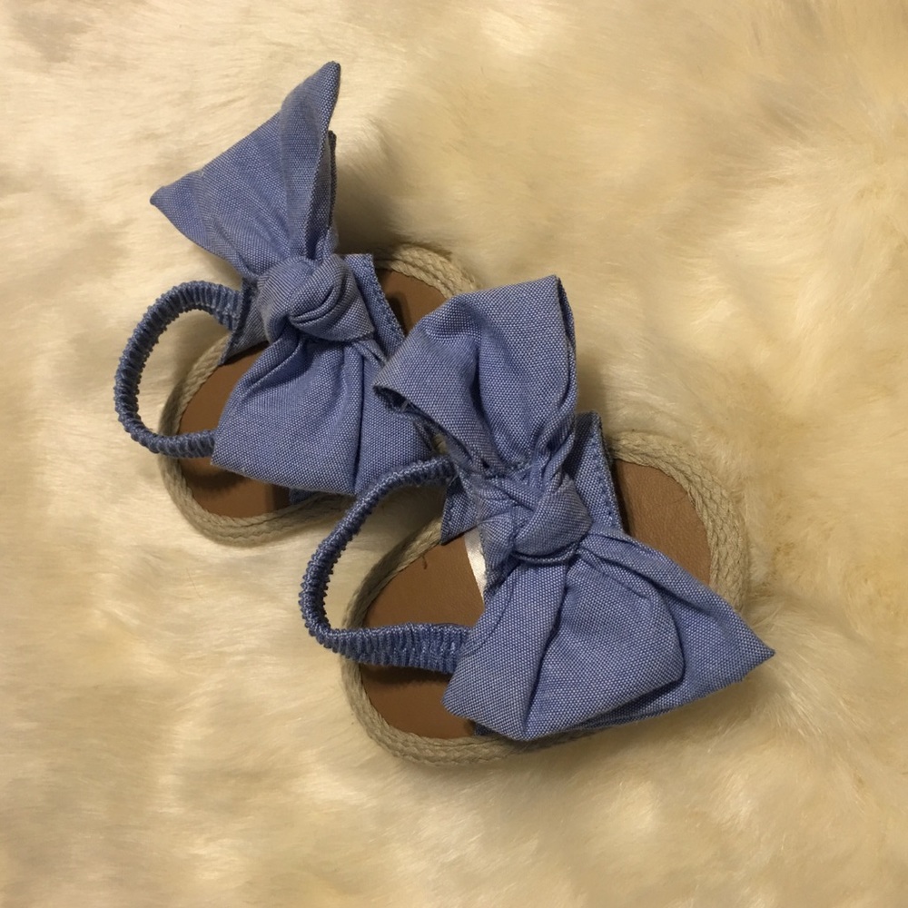 Baby jean bow sandals!